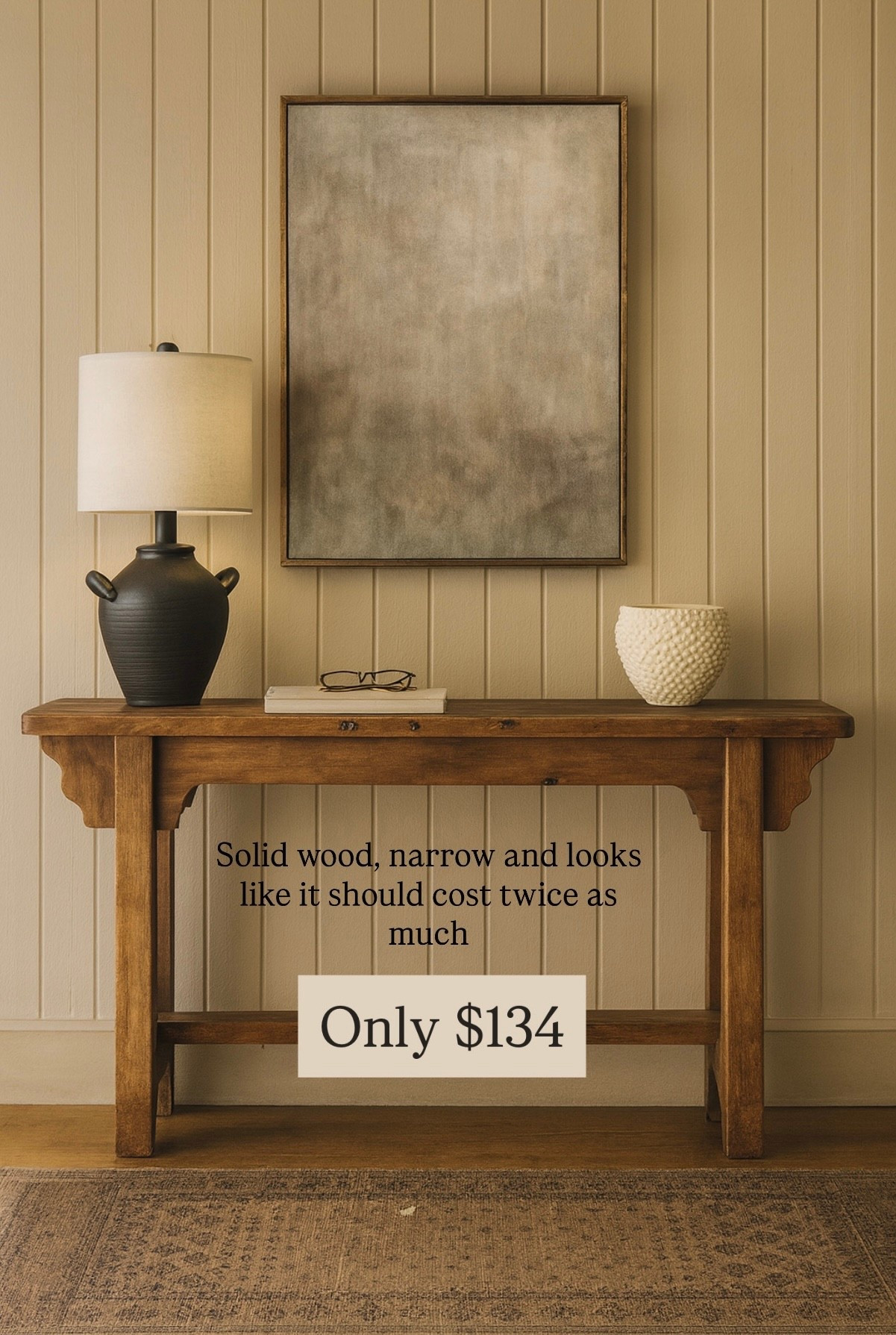 All right, love the solid wood console. It’s also narrow. I know a lot of of you have asked for a narrow console because they don’t really make any better are that pretty this one looks like the bench that everyone loves. It’s 63” x 11 or 12 wide making it perfect for an entryway Walmart solid wood.

#LTKSaleAlert #LTKGiftGuide #LTKHome