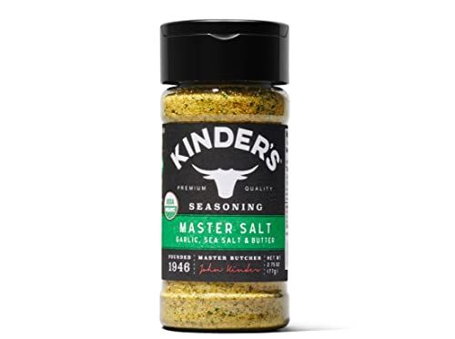 Kinder's Organic Master Salt Seasoning (Garlic, Sea Salt and Butter), Premium Quality, Gluten Free,  | Amazon (US)