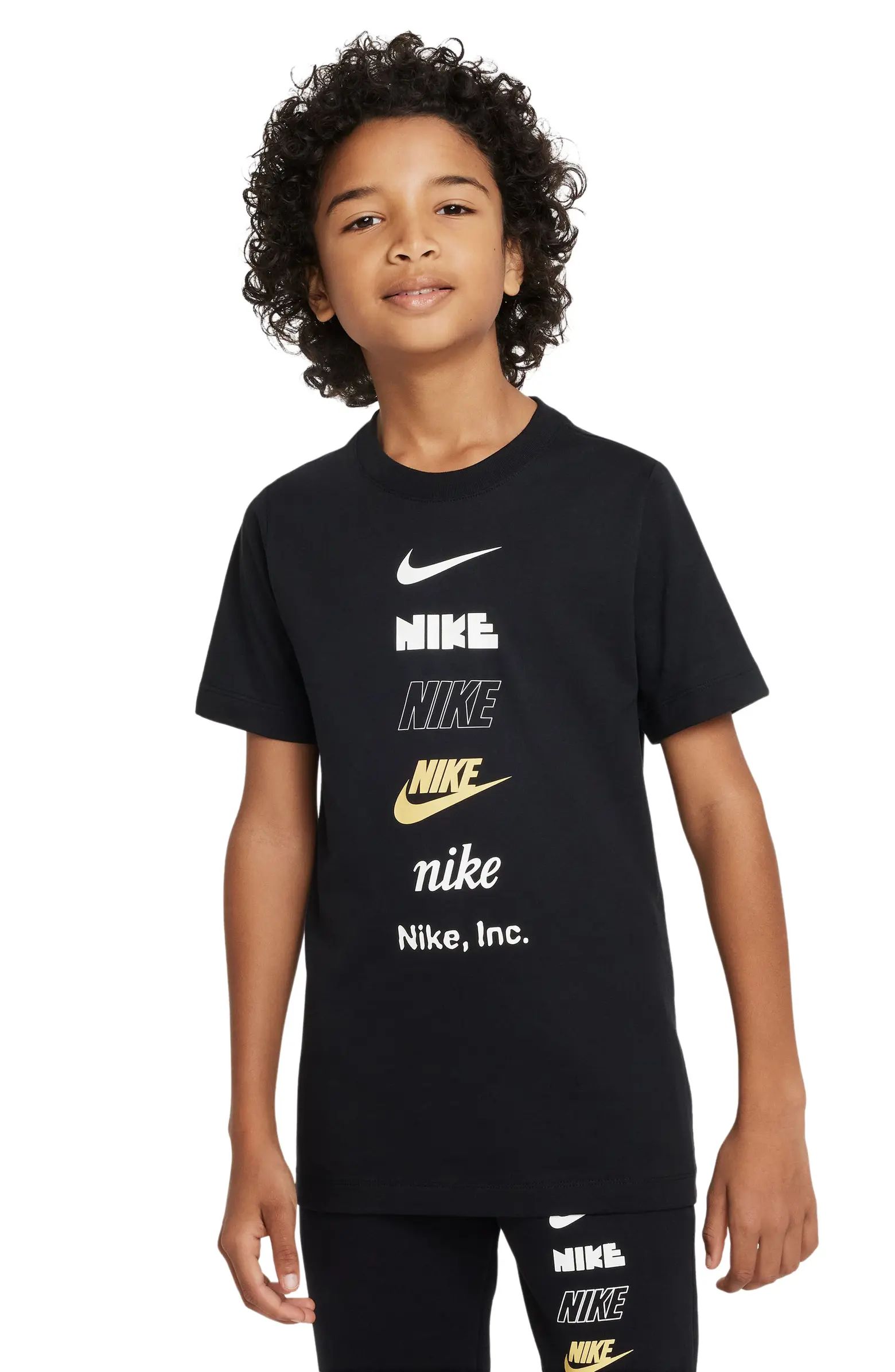 Kids' Sportswear Stacked Logo Graphic Tee | Nordstrom