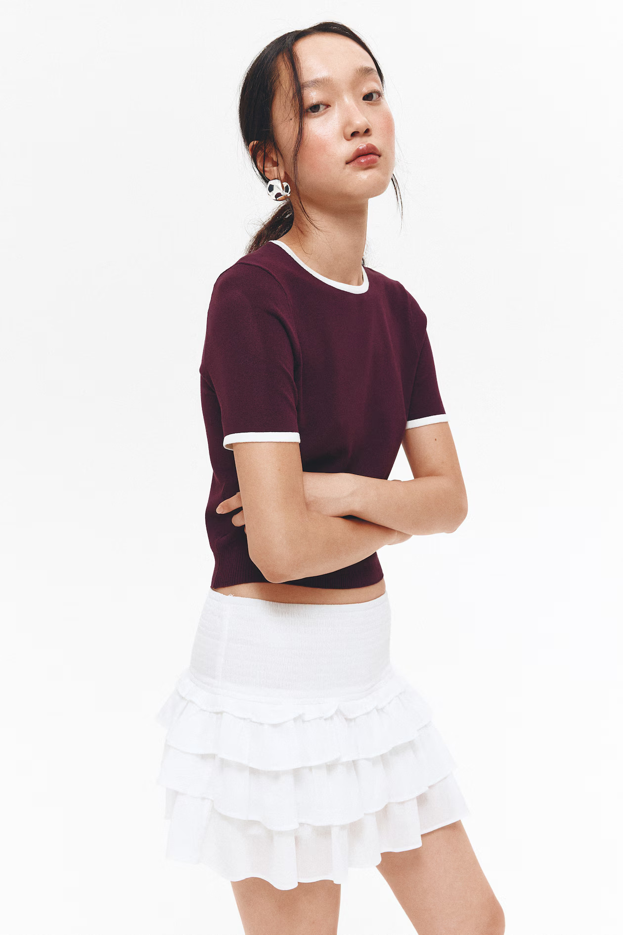 Fine-Knit T-Shirt | H&M (US + CA)