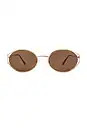 DEVON WINDSOR Como Sunglasses in Brown. | Revolve Clothing (Global)