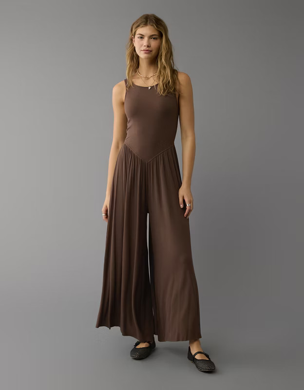 AE Soft & Sexy High Neck Jumpsuit | American Eagle Outfitters (US & CA)