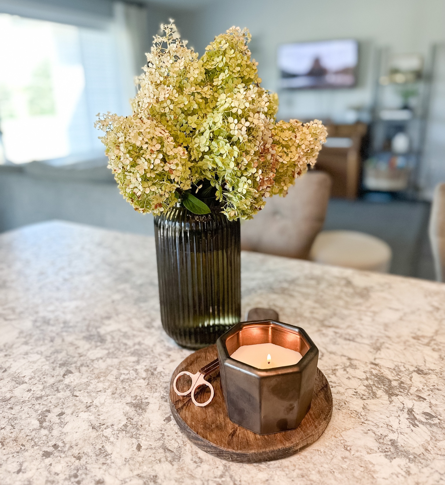 Loving this vase from Target and the island centerpiece I created with it! 

#LTKhome #LTKSeasonal #LTKstyletip