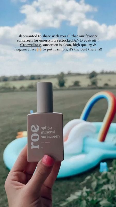 the BEST sunscreen is currently restocked AND on sale for 20% off!!! RUN bc this will not be in stock for long!! 

use code: SPRING





roe wellness // roe wellness sunscreen // roe wellness sunscreen stick // roe wellness sunscreen restock // beach must haves // beach essentials // sunscreen // clean sunscreen 





#LTKSaleAlert #LTKSwim #LTKKids