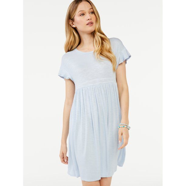Scoop Women's Flutter Sleeve Dress - Walmart.com | Walmart (US)