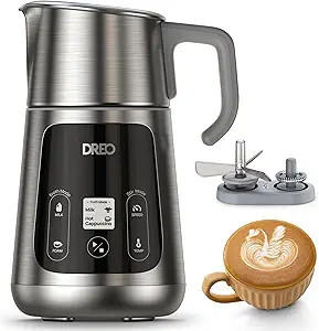 Dreo All-in-1 BaristaMaker Milk Frother, Electric Foam Frother for Latte Art Microfoam and Coffee... | Amazon (US)