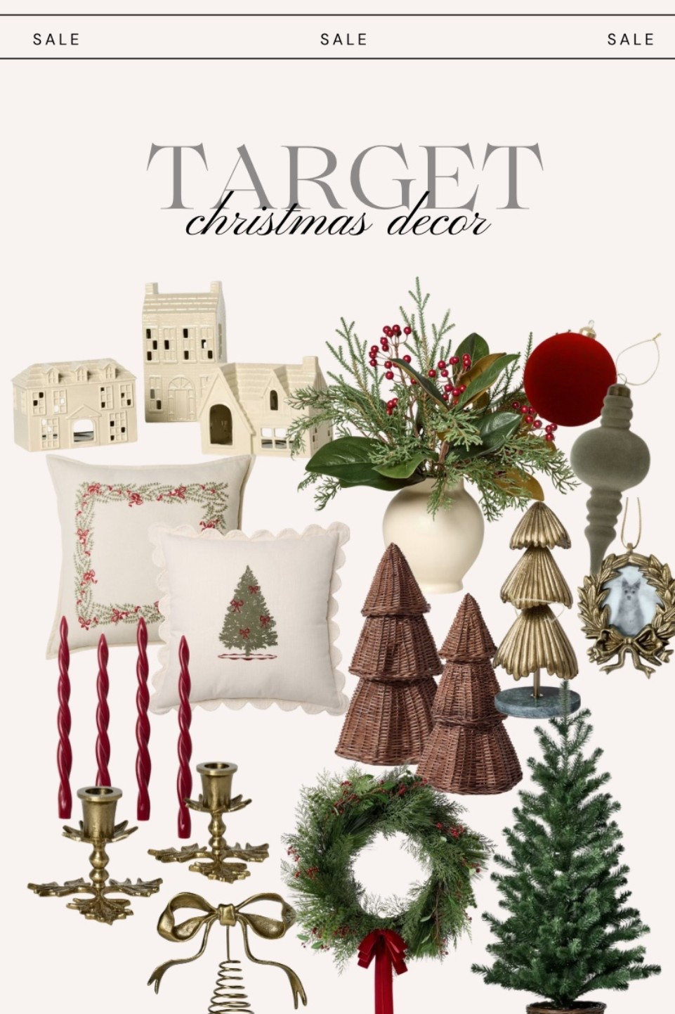 McGee holiday decor at target 40% off sale! 

#holidaydecor #targetsale #targetmcgeeandco #christmasdecor #christmasfinds #christmas #targetfinds #targetholidaysale #wreaths #christmasornaments #throwpillows 

#LTKHoliday #LTKHome #LTKSaleAlert