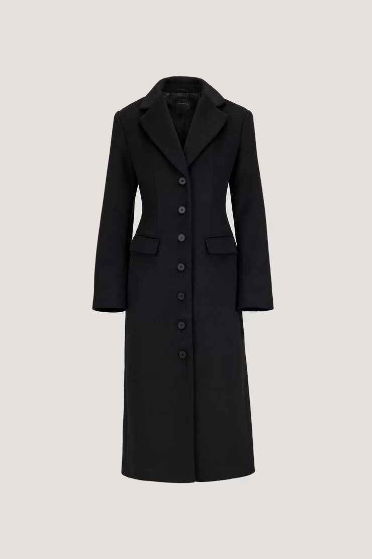 Cinched Wool Coat | Dynamite Clothing