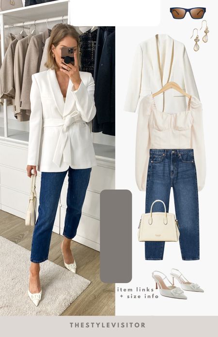 Love this spring outfit with mom jeans and this zara blazer, wearing s, ref nr.: 2310/187. Linked a dupe. Jeans is tts. The slingbacks are also tts. Read the size guide/size reviews to pick the right size.

Leave a 🖤 to favorite this post and come back later to shop

#momjeans #jeans #blazer #work outfit #smart casual 

#LTKstyletip #LTKSeasonal #LTKworkwear