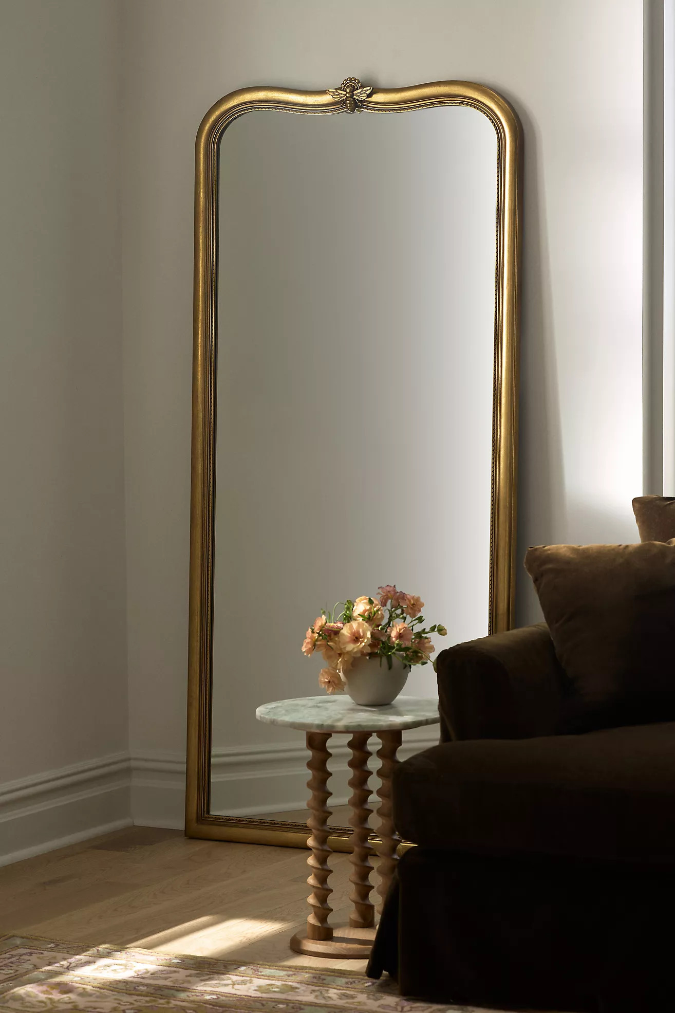Abeille Arched Bee Floor Mirror | Anthropologie (US)