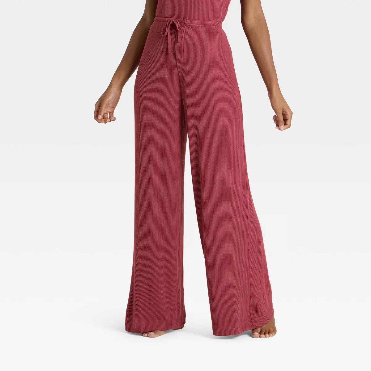 Women's Cozy Ribbed Wide Leg Pants - Auden™ | Target