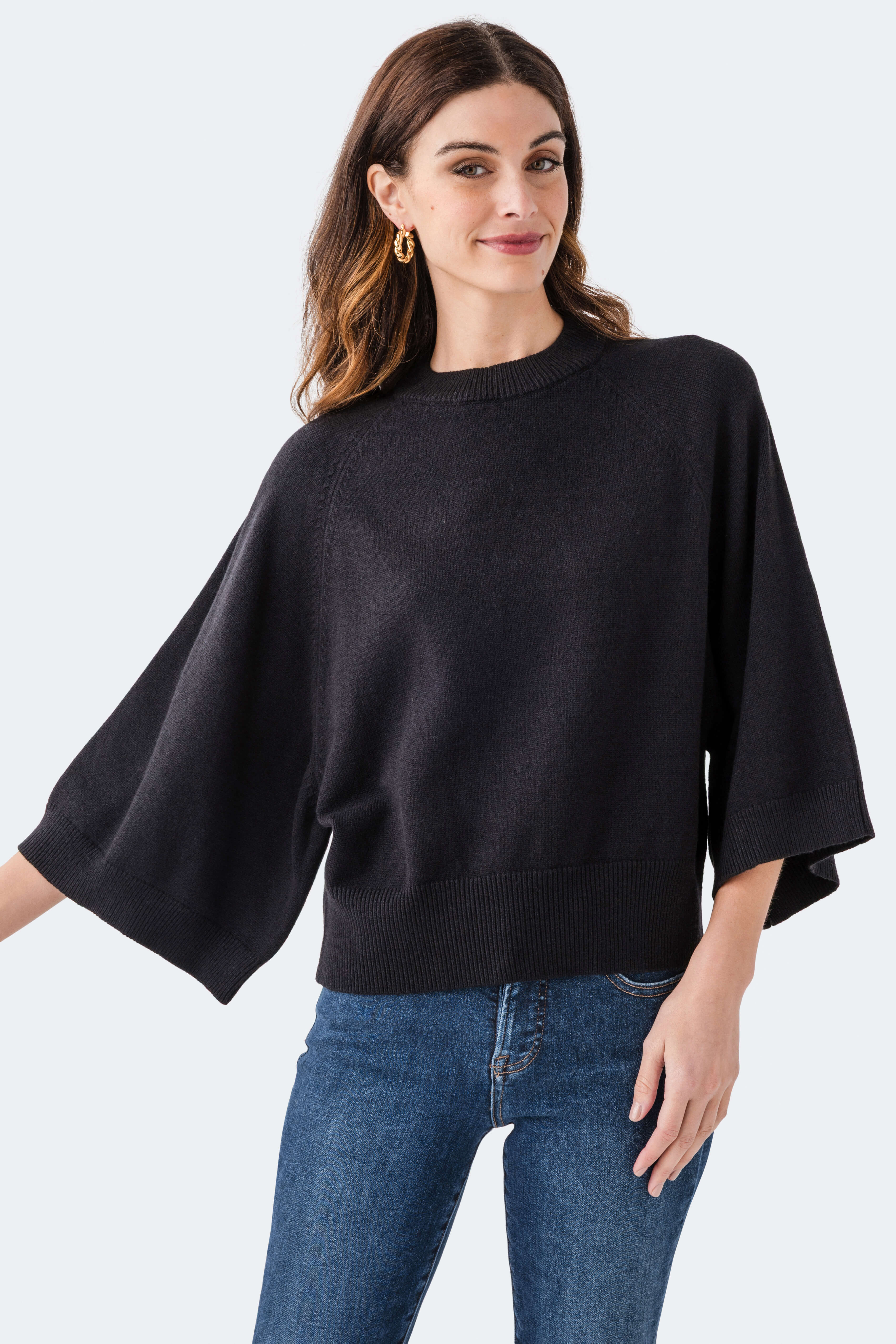 Fate Raglan 3/4 Sleeve Sweater | Social Threads