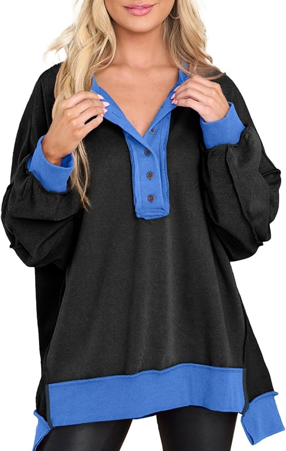 AlvaQ Sweatshirt Oversized Tunic Tops | Amazon (US)