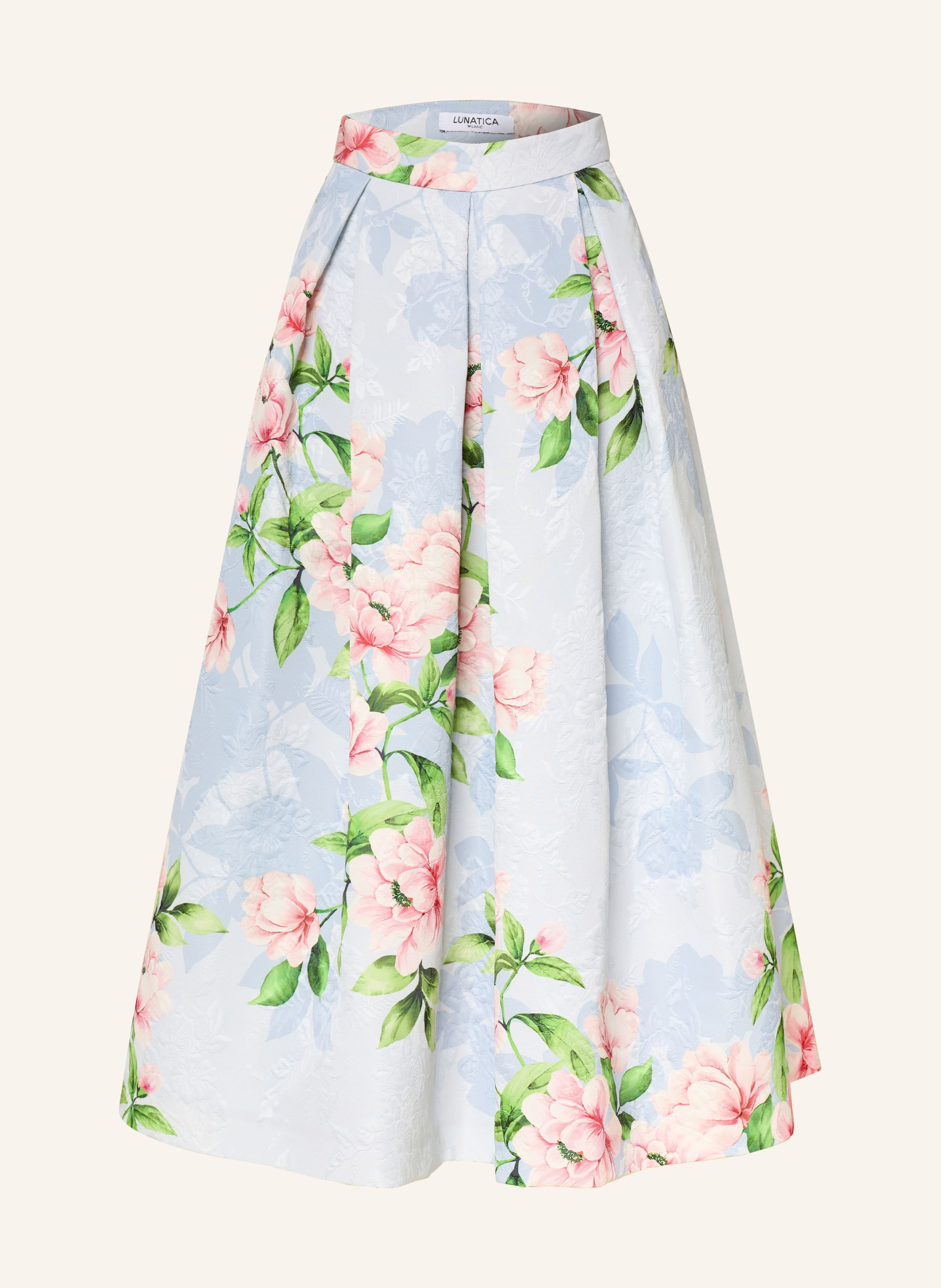 LUNATICA MILANO Jacquard-Rock in hellblau / rosa / grün | Breuninger (DACH)