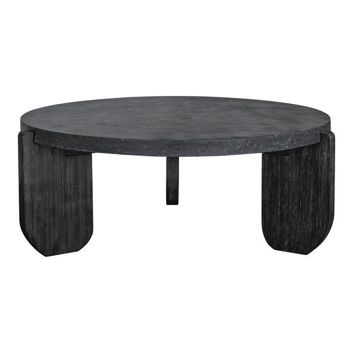 Round Interlocking Legs Coffee Table (36.5") | West Elm (US)