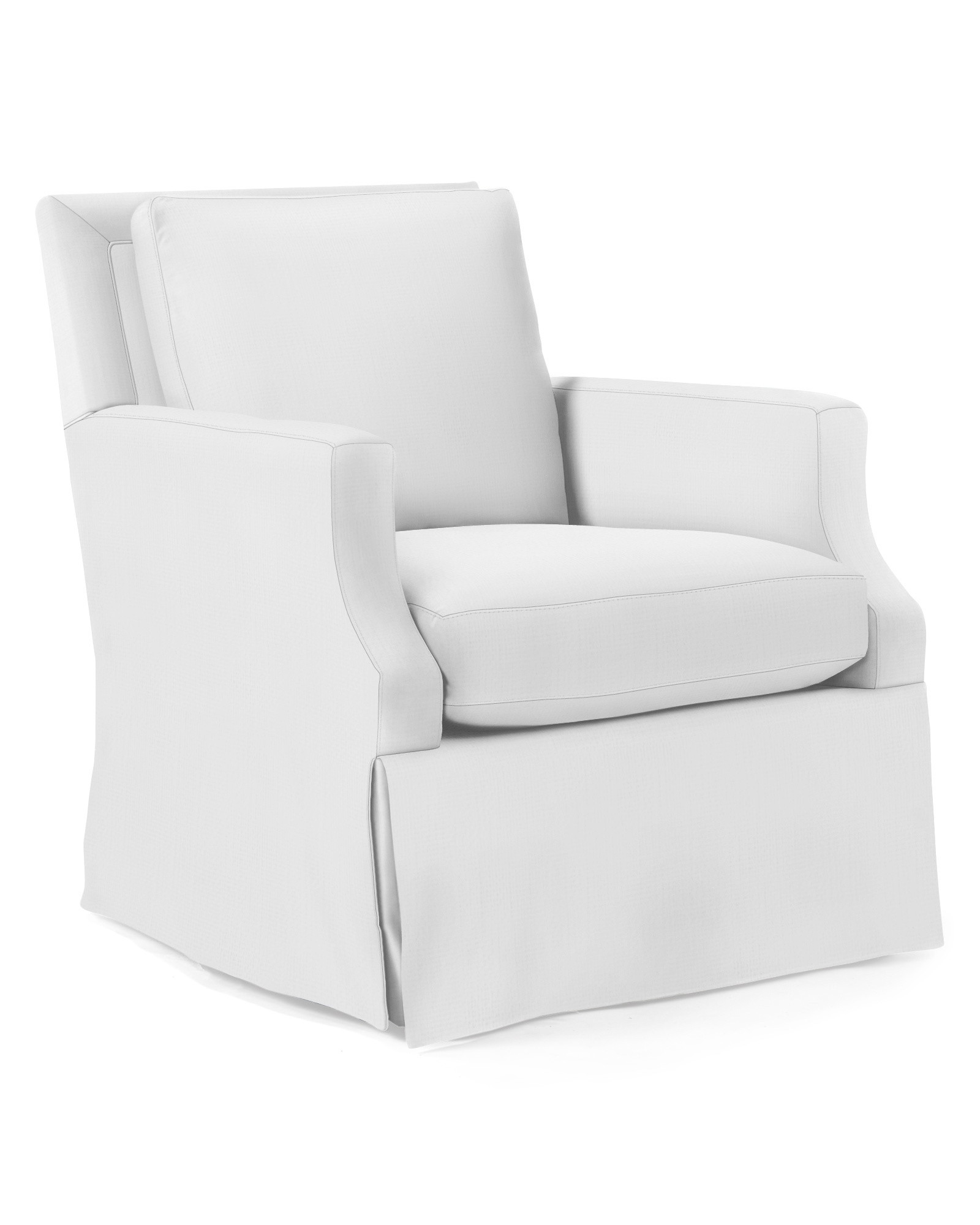 Grady Swivel Glider - Skirted | Serena and Lily