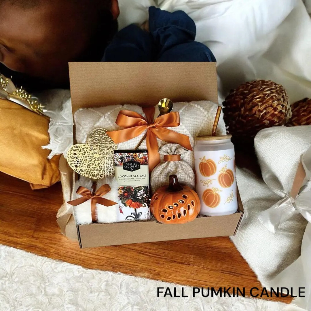 Hygge Pumpkin Fall Gift Box, Boo Basket, Spooky Season Gift, Cozy Fall Gift Set, Harvest Gift, Pu... | Etsy (US)