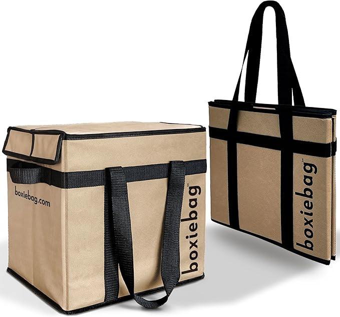 Collapsible Reuseable Insulated Grocery Bag - Stackable Heavy Duty Grocery Tote Bag - Insulated T... | Amazon (US)