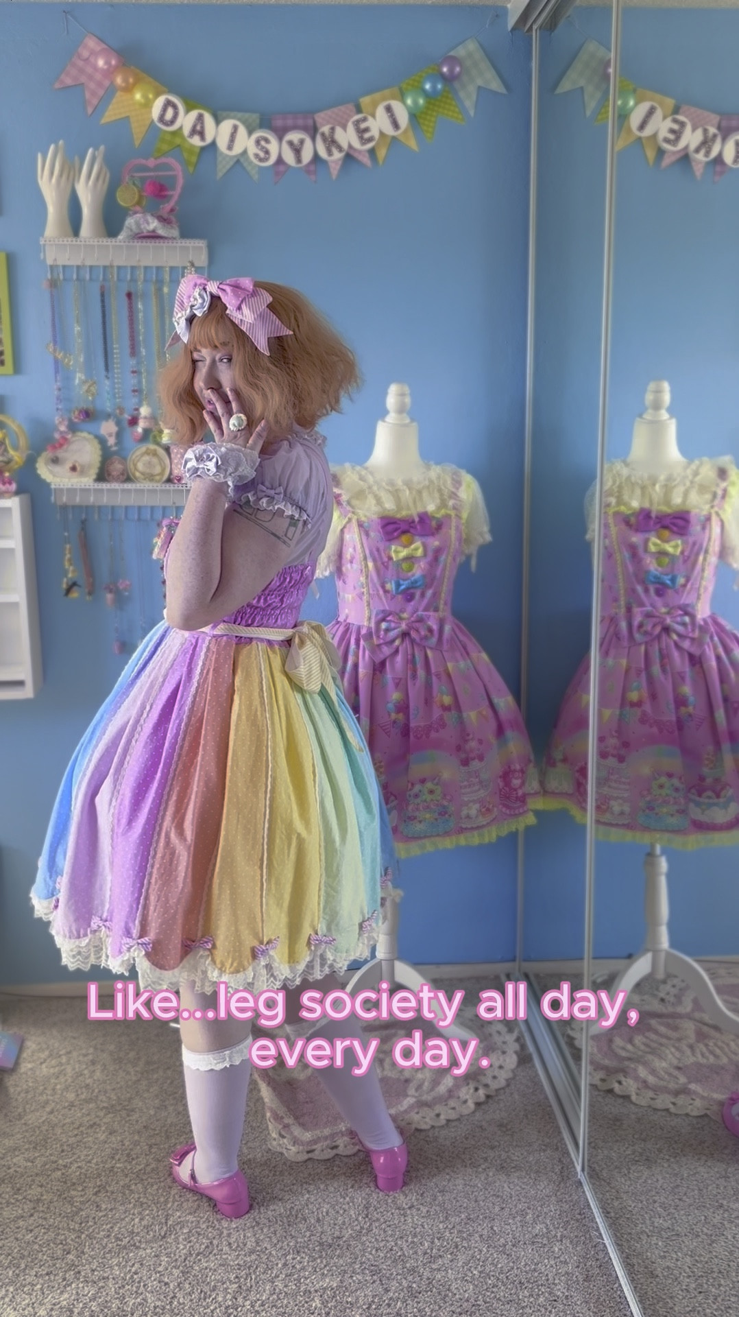 Have you ever been so excited for a dress you buy all the accessories for it a year before you buy the dress??? Yeah, that was me with this piece! lol
.
.
.
Wig: @dalaohomewigs 
Headbow, JSK: @belladonnalolita 
Blouse: Citanul
Cuffs, some rings: @angelicpretty_official
Necklaces: @diccha99 @sleepyland.shop 
Socks: RojiRoji
Shoes: @cottoncandyfeet 
.
.
.
Did you know I’m a personal stylist? I specialize in alternative fashions, but accept clients interested in more mainstream fashions too. I can help you plan your first coord, refresh your wardrobe, style your next fashion show and more! Please reach out to daisykeipersonalstyling[at]gmail[dot]com for more information!
.
.
.
#egl #daisykei #jfashion #eglfashion #eglcommunity #harajukufashion #harajukustyle #personalstylist #sweetlolitastyle #personalstyle #kawaiiaesthetic #kawaii #kawaiifashion #japanesefashion #altfashion #alternativefashion #30daysoflooks #maximalism #belladonnalolita #icecreamshoppe #indielolitabrand

#LTKVideo #LTKBeauty #LTKStyleTip