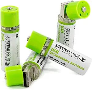 EasyPower USB AA Rechargeable Batteries -1.2V/1450 mAh Long Lasting Double A USB Rechargeable Bat... | Amazon (US)