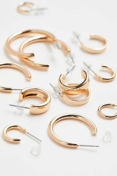 6 Pairs Hoop Earrings | H&M (US)