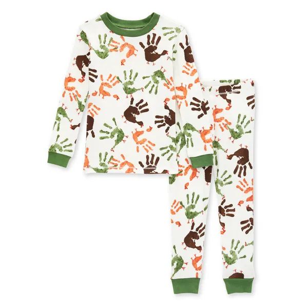 Turkey Hands Organic Cotton Matching Pajamas - 2 Toddler | Burts Bees Baby