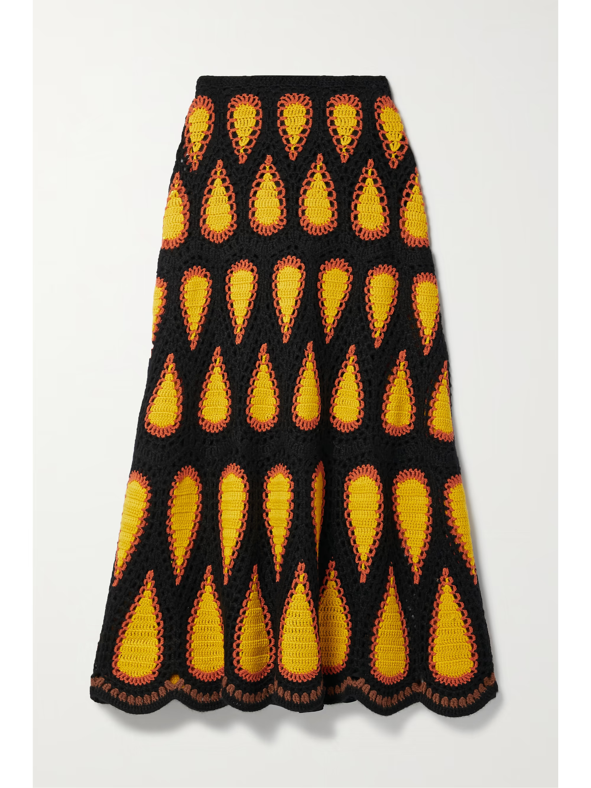 Gabriela Hearst's 'Cleo' maxi skirt has been hand-crocheted by skilled artisans in a peacock-insp... | NET-A-PORTER APAC