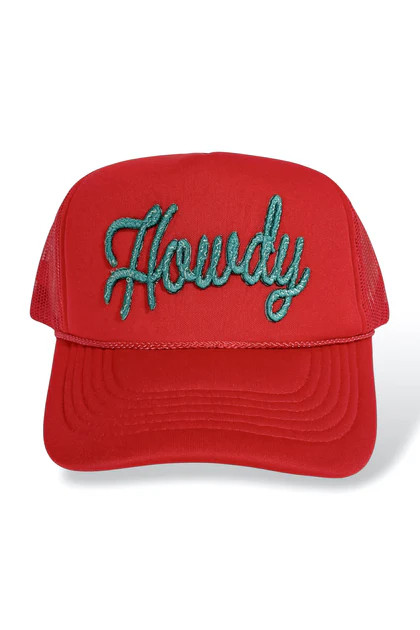 Howdy Red Trucker Hat | The Willow Tree