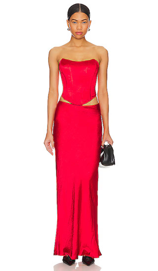 Calla Skirt Set in Red | Revolve Clothing (Global)