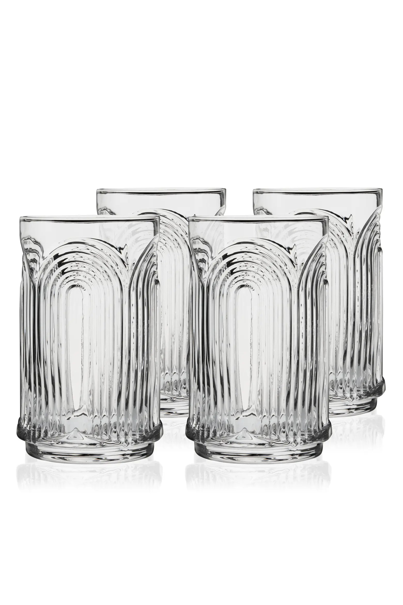 Deco Beau Crystal Highball Glasses Set of 4 | Nordstrom | Nordstrom