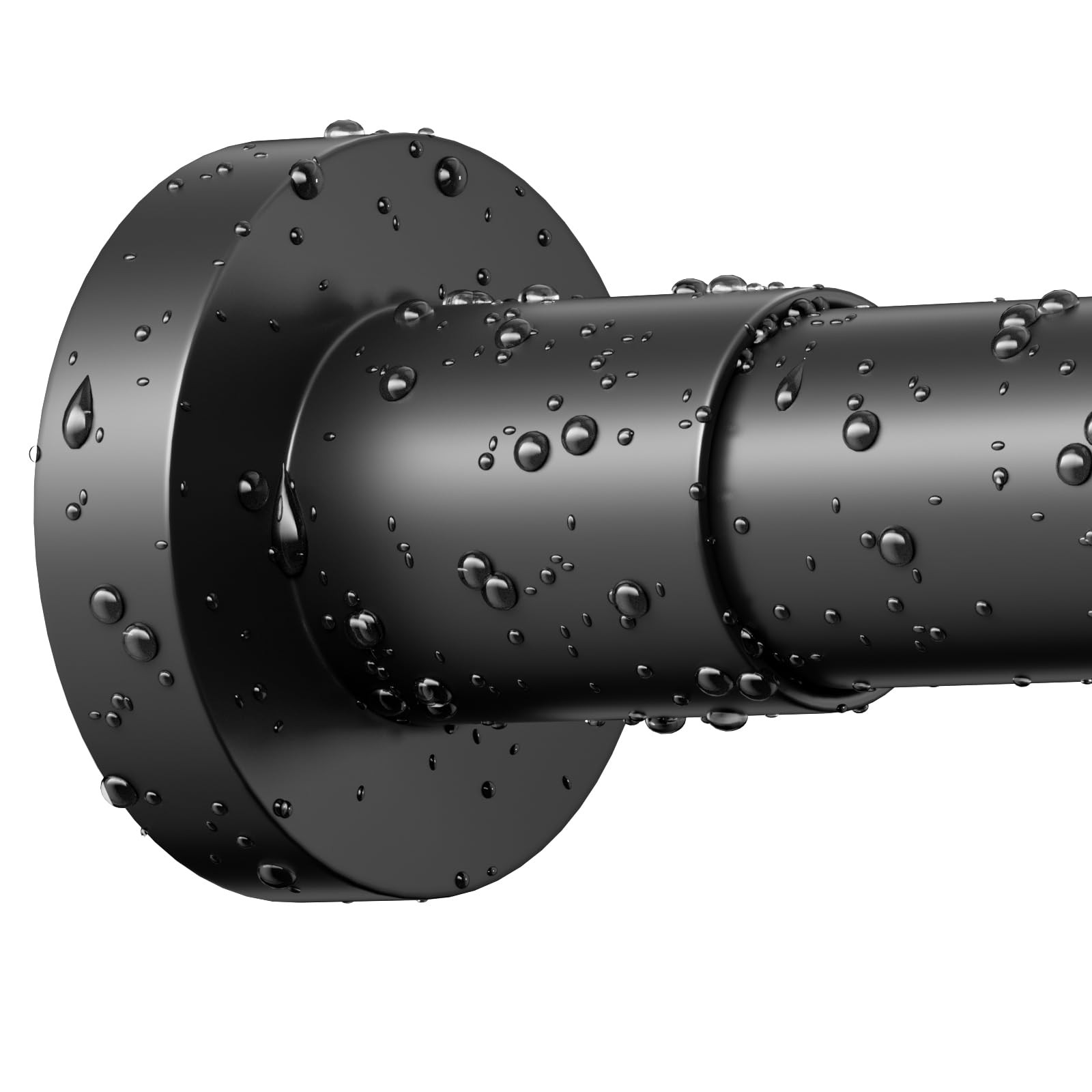 YNL Barra de cortina de ducha negra de 32 a 80 pulgadas (2.7-6.6 pies), antideslizante, nunca se ... | Amazon (US)