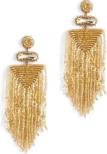 Jody Beaded Tassel Earrings Gold Earrings Statement Earrings Earring Set Earring Stack | Nordstrom