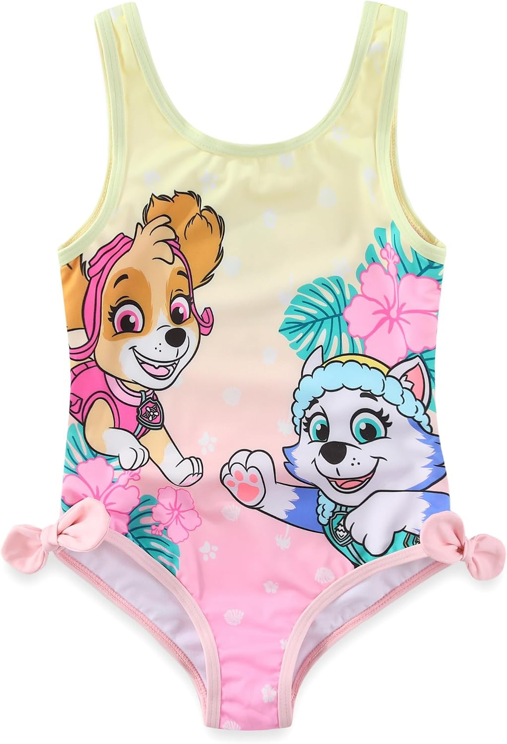 Paw Patrol Nickelodeon Skye Everest Girls Swimsuit UPF 50+ One Piece Bathing Suit for Toddler and Big Kids | Amazon (US)