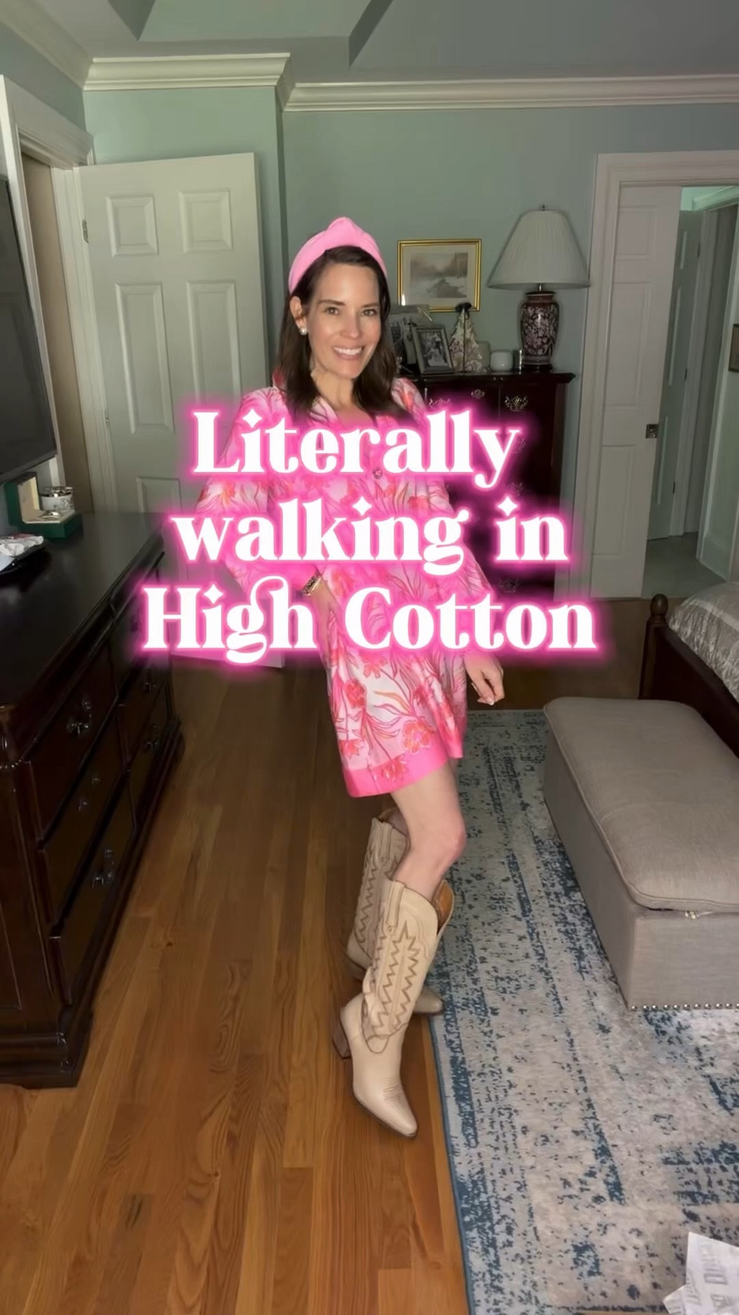 Lilly Pink Popover Dress 💗 + Neutral Cowboy Boots

Such a fun mix of feminine and western 💗 This Lilly popover dress is bright, flattering, and so easy to wear with its relaxed fit and bold pink print. Paired it with neutral cowboy boots to give the look a little edge while still keeping it soft and wearable 🤠✨

Finished with a matching pink headband for that polished, put-together feel. This is the perfect outfit for spring events, brunch, or a day out when you want something eye-catching but effortless 🌸

lilly pulitzer popover dress, pink spring dress outfit, cowboy boots outfit, western feminine style, bright preppy outfit, spring event outfit, brunch outfit idea, statement dress look, southern style outfit, pink outfit inspiration

#LTKOver40 #LTKootd #LTKmomlife