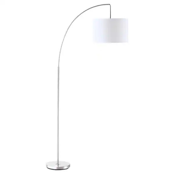 HOMCOM Arc Floor Reading Lamp, Tall Pole Standing Lamp with Hanging Fabric Lampshade for Living R... | Bed Bath & Beyond