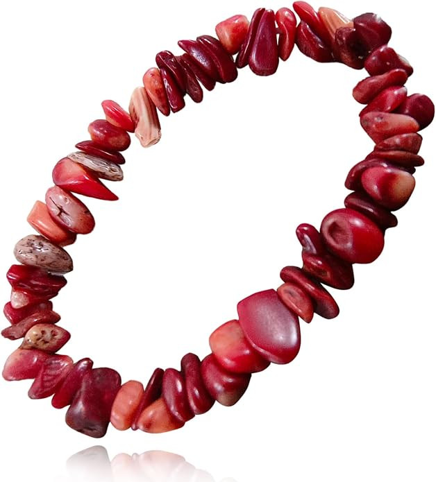 Natural Raw Gemstone Bracelets, Natural Crystal Chip Bead Bracelet, Healing Stone Beaded Bracelet... | Amazon (US)