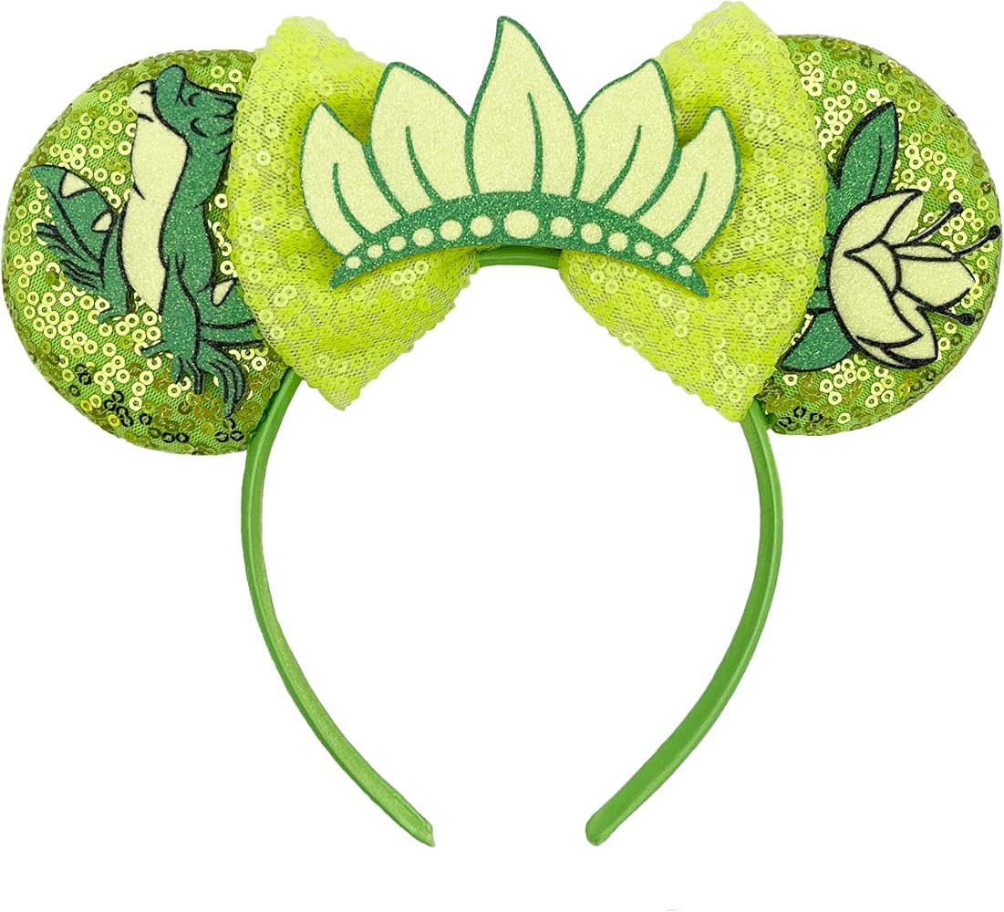 TUTKlMUS Bow Mouse Ears Headband Party Park Ear Decoration Cosplay Costume Headwear for Women | Amazon (US)