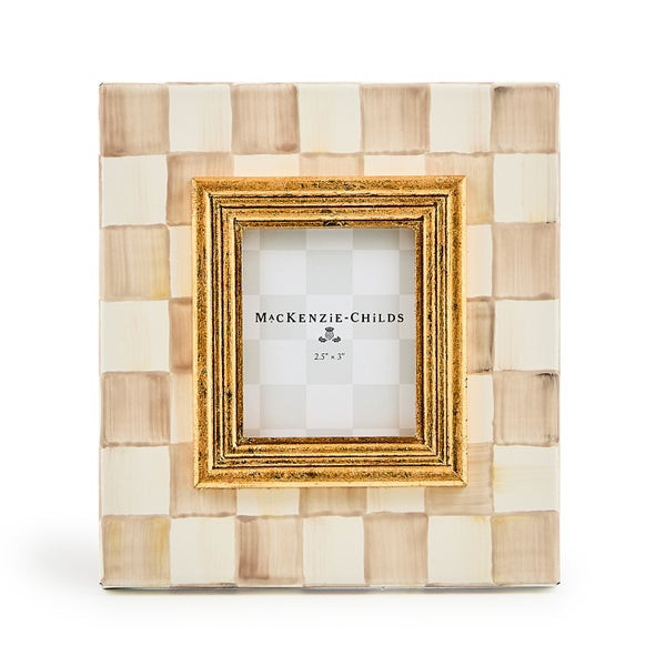 MacKenzie-Childs Mocha Check 2.5" x 3" Frame | MacKenzie-Childs