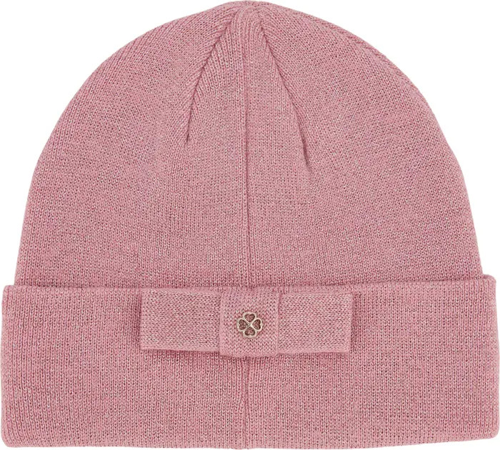 kate spade new york metallic rib bow beanie | Nordstrom | Nordstrom