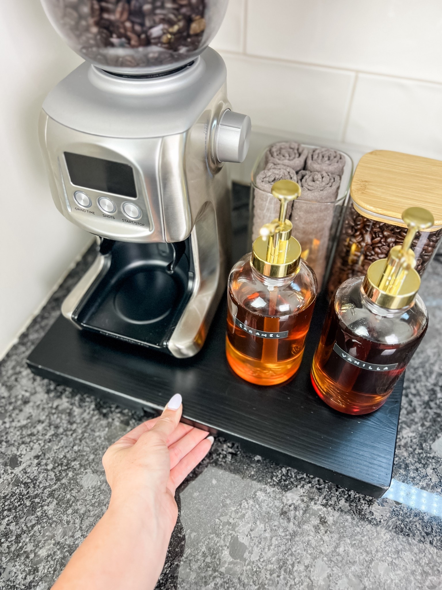 It’s almost 6pm and I’m counting down to tomorrow morning so I can have another latte from my new at-home coffee bar. 🤭 I don’t drink coffee every day, but when I do it’s always such a nice morning treat. And now that I have a fancy espresso machine and grinder, I honestly think my lattes are better than Starbucks. 👏

#LTKHome