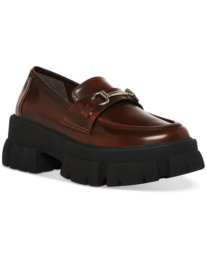 Steve Madden Women's Trifecta Lug-Sole Platform Loafers & Reviews - Flats & Loafers - Shoes - Mac... | Macys (US)