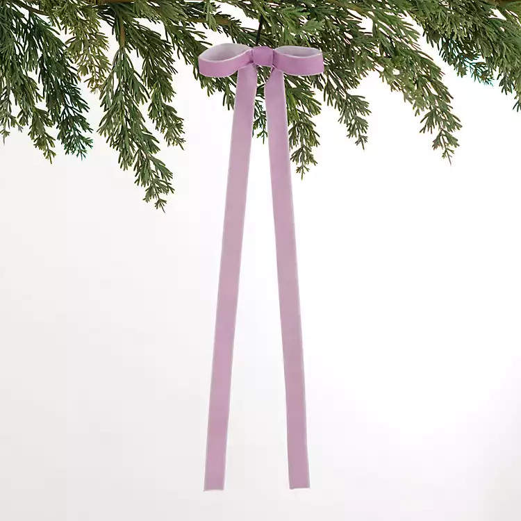 Purple Ribbon Bow 18-pc. Ornament Set | Kirklands