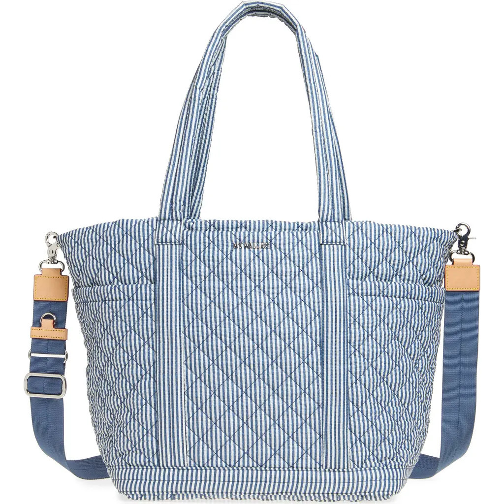MZ Wallace Large Empire Quilted Seersucker Tote at Nordstrom | Nordstrom
