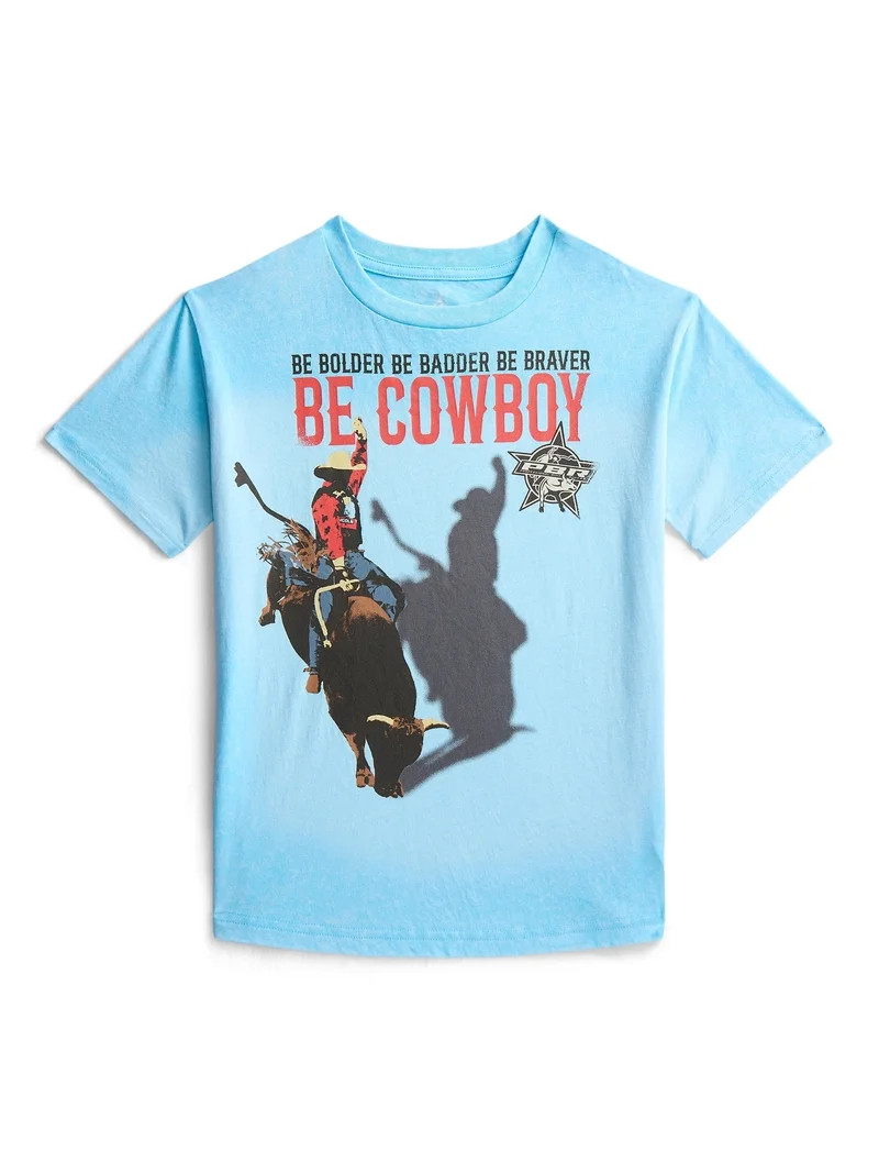 Professional Bull Riding Boys Graphic Tee with Short Sleeves, Sizes 4-18 | Walmart (US)