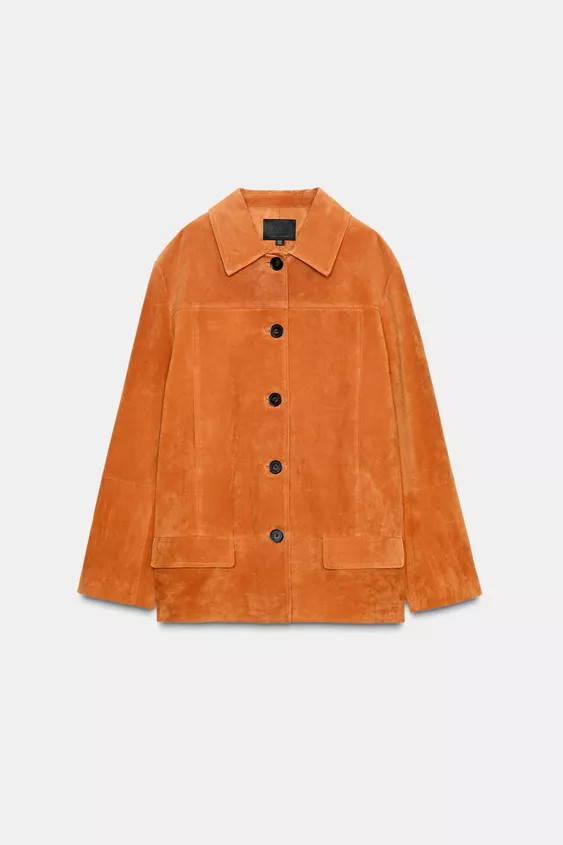 100% SUEDE LEATHER JACKET | Zara US