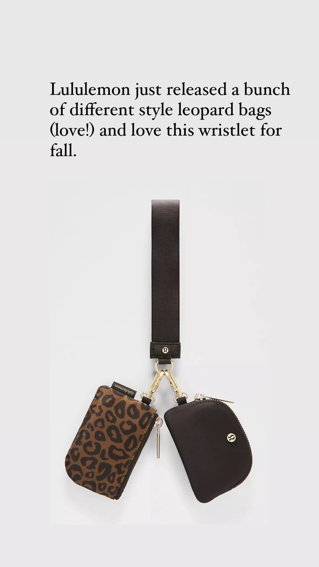 Lululemon just released a bunch of different style leopard bags (love!) and love this wristlet for fall.

#LTKTravel #LTKStyleTip #LTKItBag