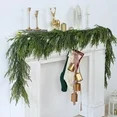9FT Real Touch Norfolk Pine Garland - Artificial Christmas Garland Green Long Pine Garland for Ho... | Walmart (US)