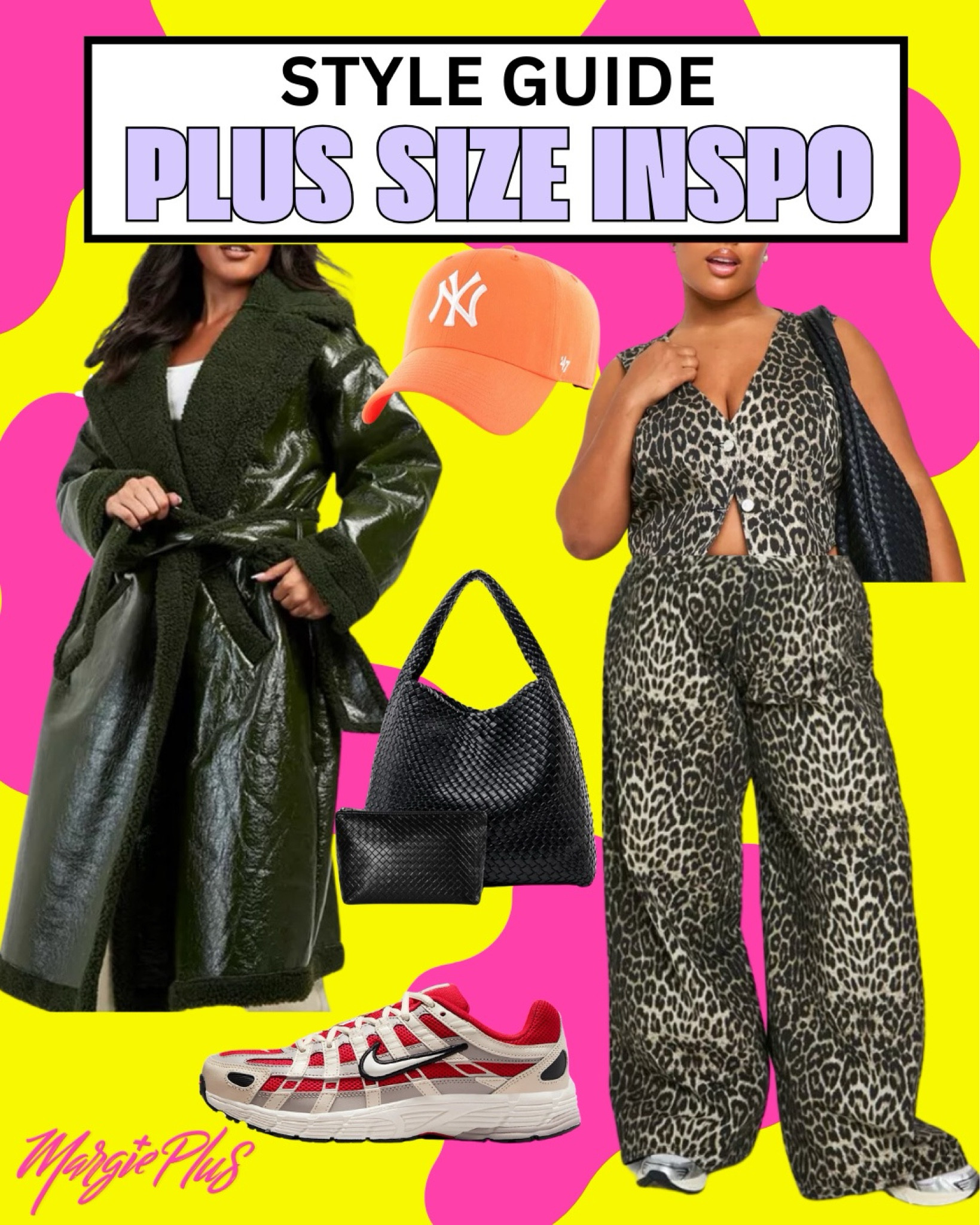 PLUS SIZE Style Inspo serving this comfortable two piece leopard print denim set paired with comfortable sneakers and a bold leather shearling trench! #ahoppin #plussize 

#LTKPlusSize #LTKStyleTip