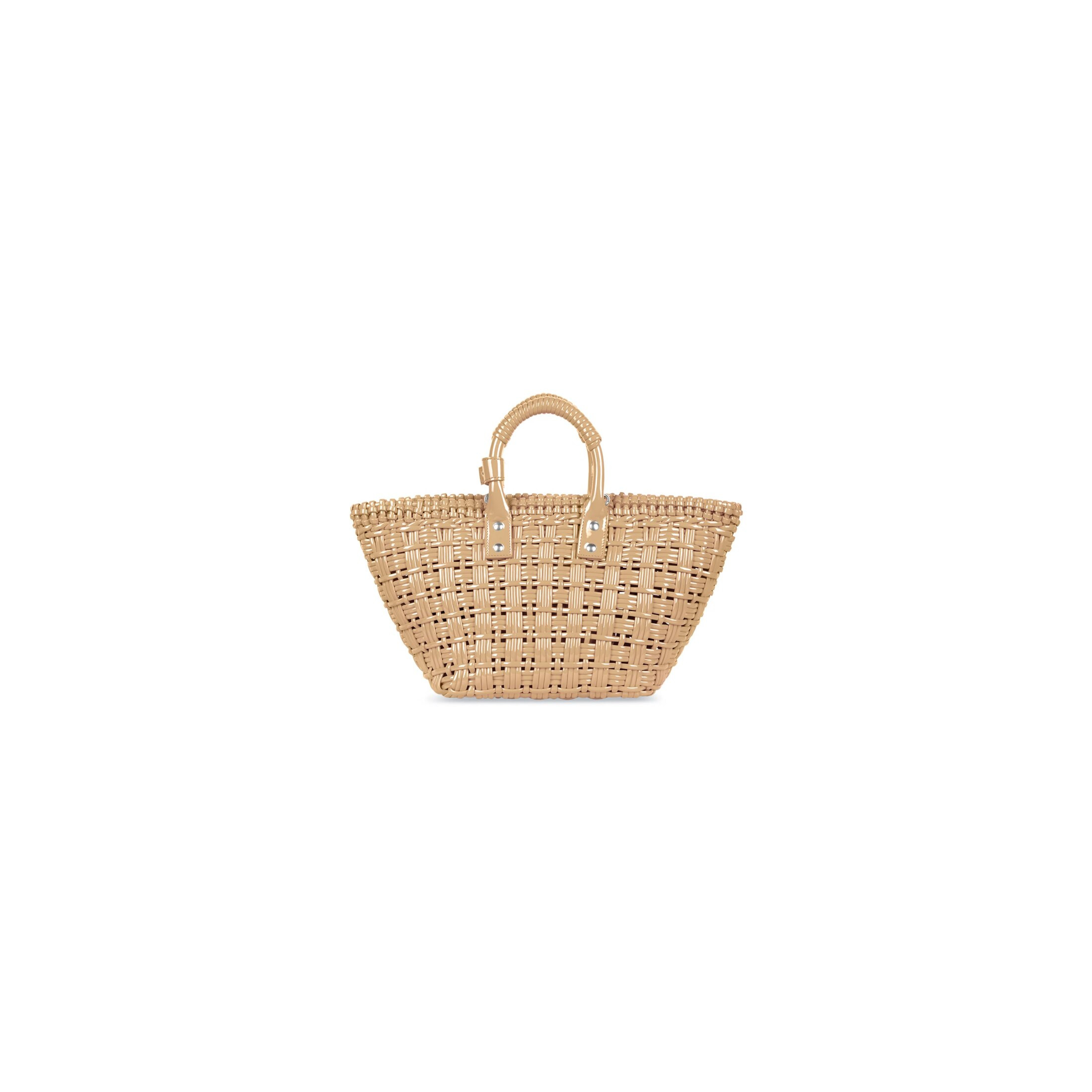 Women's Bistro Xs Basket With Strap in Beige | Balenciaga