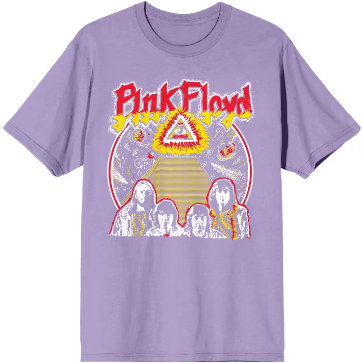 Pink Floyd Rock Band Cosmic Lavender  Graphic Tee Shirt | Target